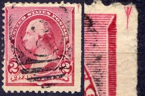 USA Nr.62        O  used      (6840) Schnittmarkierung