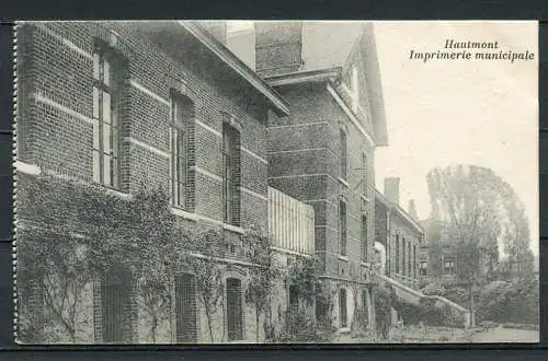 (04058) Hautmont - Imprimerie municipale - Städtische Druckerei - beschrieben 1.3.1917