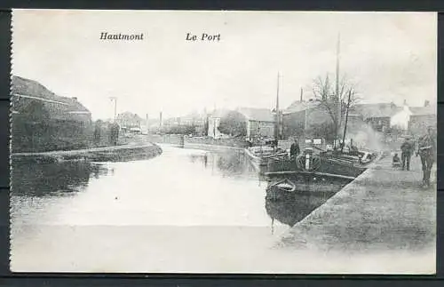 (04047) Hautmont - Le Port - Hafen - beschrieben 7.9.1917