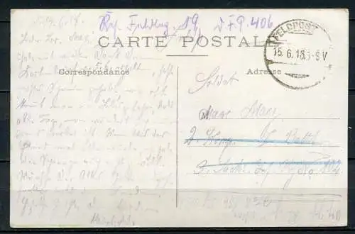 (04039) Propiété de M. Mauroy - Chalet bon Accueil, Vu de face - Landhaus - Vorderansicht - gel. 15.6.1918 Feldpost