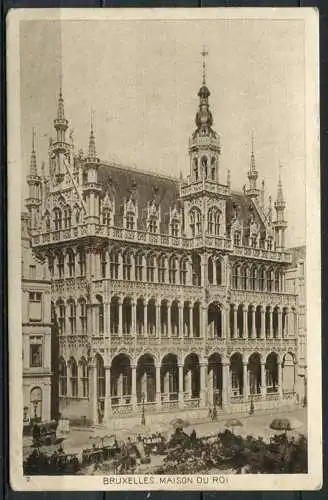 (4035) Bruxelles. Maison du Roi - Königshaus - beschrieben 6.7.1918 - No. 2