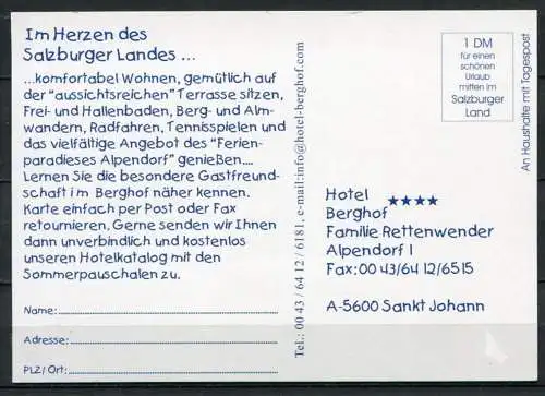 (4031) Hotel Berghof - Alpendorf 1 - Sankt Johann - Österreich - ca. 2001