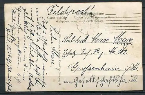 (04015) Gustl und Mirzl Hammel - Oberbayrisches Gesangs-, Jodler- und Schuhplattlerpaar - gel. 30.03.1918 - Feldpost