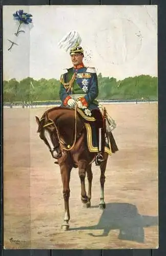 (04014) Soldat zu Pferd / Starcke Dresden - Für unsere bedürftigen Veteranen - gel. 18.12.1913 - Stempel: Zwickau