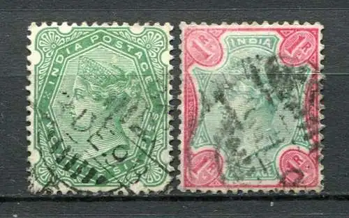 (327) Britisch-Indien Nr.43/4        O  used               (327)