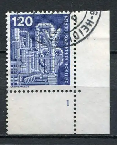 (1845) Berlin West Nr.503 Eckrand Formnummer 1         O  gestempelt