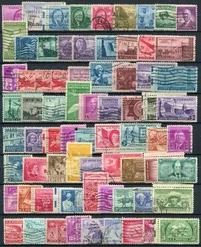 (6409) USA Kleine Sammlung / Lot       O  gestempelt