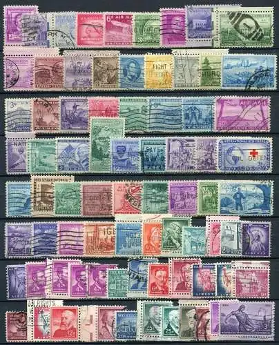 (6408) USA Kleine Sammlung / Lot       O  gestempelt