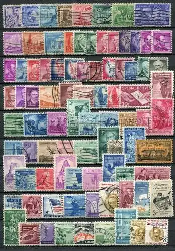 (6390) USA Kleine Sammlung / Lot       O  gestempelt