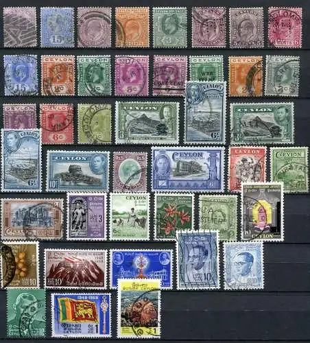 Ceylon Lot / kleine Sammlung              (065)