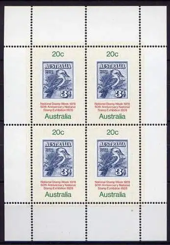 Australien Nr.659 kleinbogen          **  MNH        (1282)