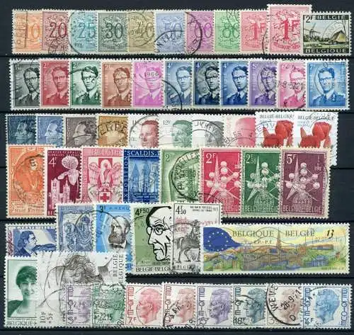 Belgien Lot / kleine Sammlung       O  used       (940)