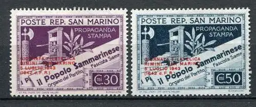 San Marino Nr.269/70         *  unused        (680)