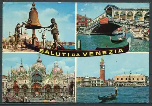 (3166) Venedig / Mehrbildkarte - gel. - Ed. Mag. Favalli