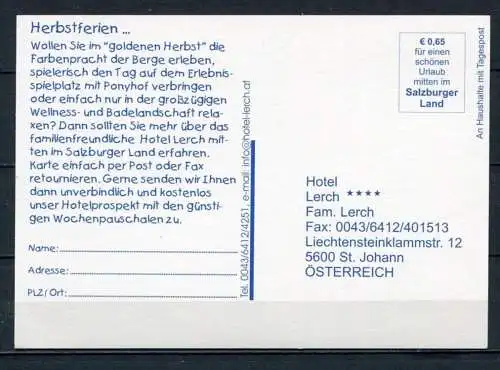 (3981) Hotel Lerch / St. Johann / Bundesland Salzburg/ Österreich/ Mehrbildkarte