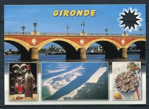 (03969) Gironde / Mehrbildkarte / Brücke  - gel.