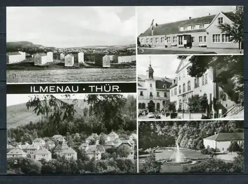 (03958) Ilmenau / Mehrbildkarte - Echt Foto s/w - DDR - n. gel. - VEB Bild und Heimat