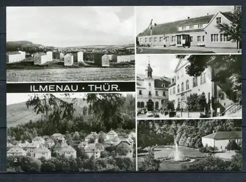 (3958) Ilmenau / Mehrbildkarte - Echt Foto s/w - DDR - n. gel. - VEB Bild und Heimat