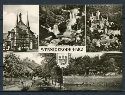 (03957) Wernigerode / Mehrbildkarte - Echt Foto s/w - DDR - n. gel. - VEB Bild und Heimat