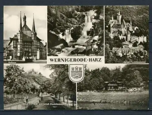 (3957) Wernigerode / Mehrbildkarte - Echt Foto s/w - DDR - n. gel. - VEB Bild und Heimat