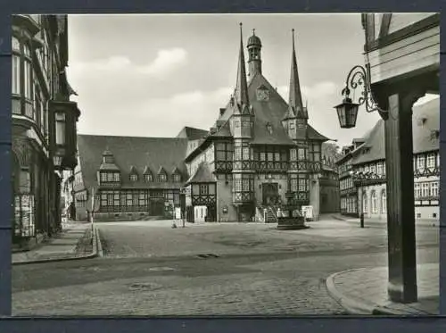 (3953) Wernigerode / Rathaus - Echt Foto s/w - DDR - n. gel.