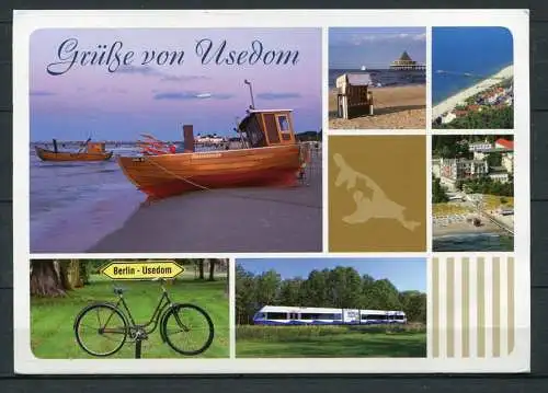 (03932**) Grüße von Usedom / Mehrbildkarte - gel. 2015