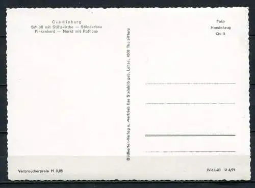 (03929) Quedlinburg/ Mehrbildkarte - Foto Handabzug Qu3 s/w - DDR - n. gel.