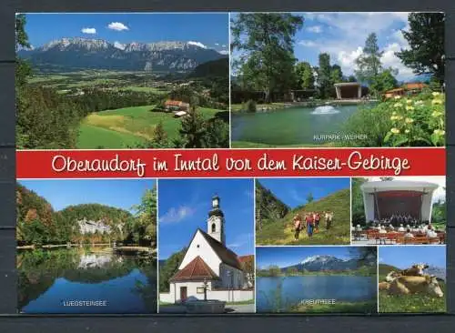 (03918) Oberaudorf im Inntal vor dem Kaiser-Gebirge / Mehrbildkarte - gel. 2009