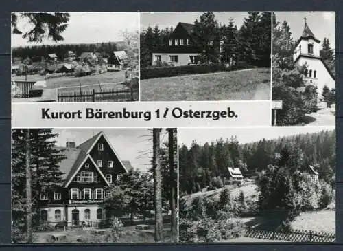 (03898) Kurort Bärenburg 1/ Osterzgeb. - Mbk  - Echter Handabzug s/w - n. gel. - DDR