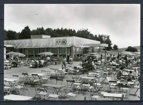 (3887) Konsumgaststätte "Talsperrenblick" an d. Talsperre Pöhl - Echt Foto s/w - n. gel. - DDR
