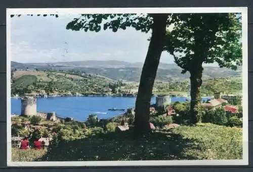 (3798) Istanbul - Rumeli Hisarı/ Rumelische Festung - beschrieben 12.08.1959 - frankiert, kein Poststempel