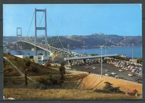 (3797) Istanbul - Bosporus-Brücke - gel. 1979 - russiche Frankatur