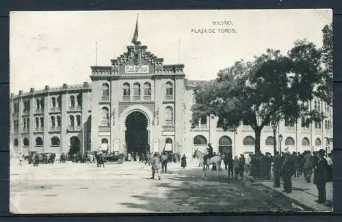 (03780) Madrid - Plaza de toros / Stierkampf-Arena - gel. - geschrieb. Datum: 27.12.1931