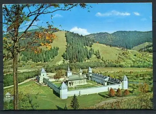 (03768) Kloster Sucevița / Gesamtansicht - Kreis Suceava - gel. 02.08.1974