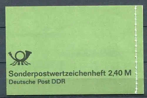 (22259) DDR Markenheftchen 8 /  Nr.2965/6       **    postfrisch