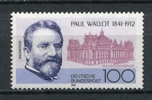 BRD Nr.1536        **  mint       (10242)  (Jahr:1991)