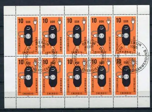 (22193) DDR 2601 Kleinbogen                O   gestempelt