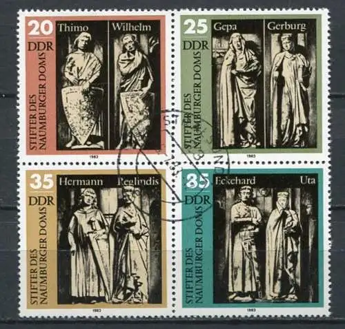 (21904) DDR Nr.2808/11 Viererblock        O  gestempelt