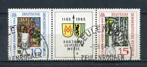 DDR Nr.1052/3 Streifen         O  used       (21259) ( Jahr: 1964 )