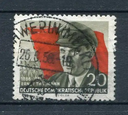 DDR Nr.520          O  used       (21089)  ( Jahr: 1956 )