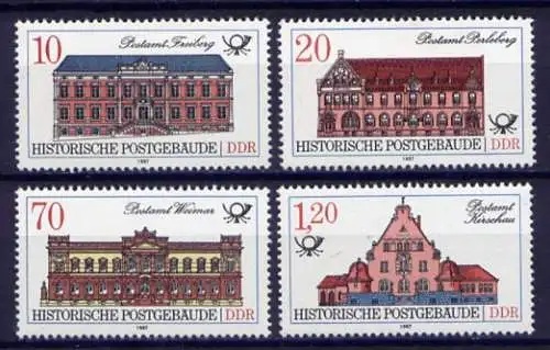 DDR Nr.3067/70        **  mint      (2023) ( Jahr: 1987 )