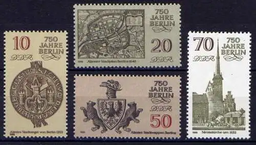 DDR Nr.3023/6         **  mint      (2938) ( Jahr: 1986 )