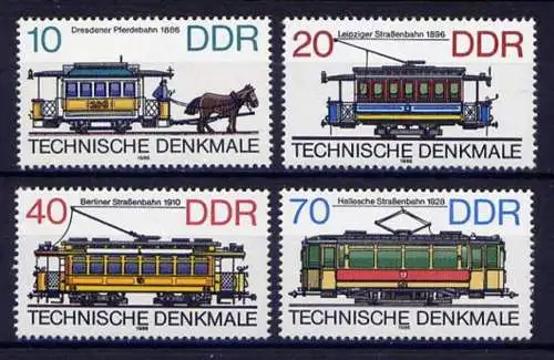 DDR Nr.3015/8         **  mint      (2933) ( Jahr: 1986 )