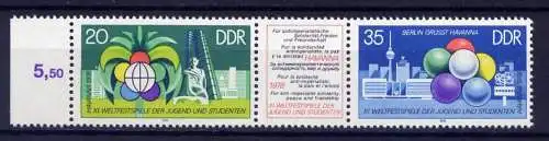 (14913) DDR Nr.2345/6  Streifen             **  postfrisch  Rand