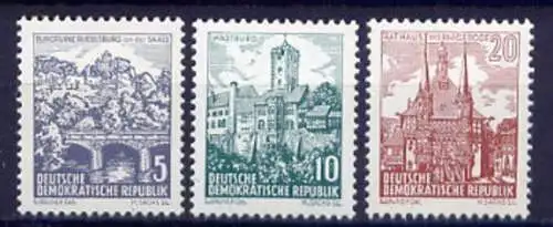 DDR  Nr.835/7         **  mint             (3132) ( Jahr 1961 )