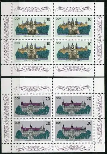 (20942) DDR Nr.3032/3  Zwei Kleinbogen        **  postfrisch