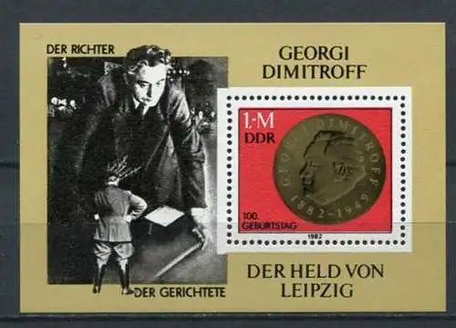 DDR Block 68     **  mint       (20919) ( Jahr: 1982 )