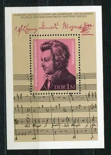 (20910) DDR Nr.2572  Block 62     **  postfrisch