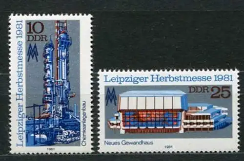 DDR Nr.2634/5             **  mint       (20751) ( Jahr: 1981 )