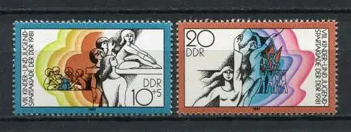 DDR Nr.2617/8       **  mint       (20748) ( Jahr: 1981 )